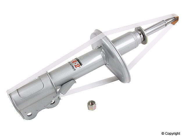 Top View of Front Left Suspension Strut KYB 234025