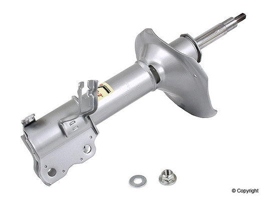 Top View of Front Left Suspension Strut KYB 235052