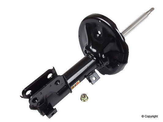 Top View of Front Left Suspension Strut KYB 235631