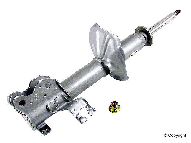 Top View of Front Right Suspension Strut KYB 333219