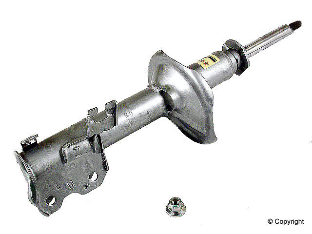 Top View of Front Left Suspension Strut KYB 333220