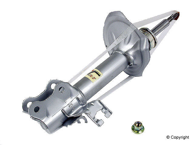 Top View of Front Right Suspension Strut KYB 333310