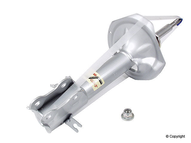 Top View of Front Left Suspension Strut KYB 333311