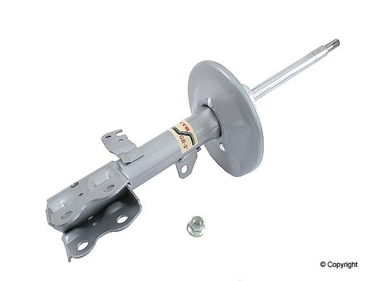 Top View of Front Left Suspension Strut KYB 333389