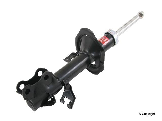 Top View of Front Right Suspension Strut KYB 333390