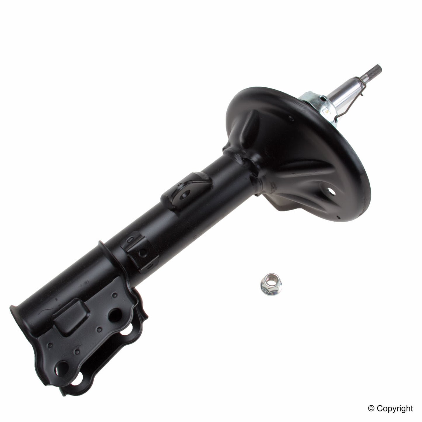 Top View of Rear Right Suspension Strut KYB 333781