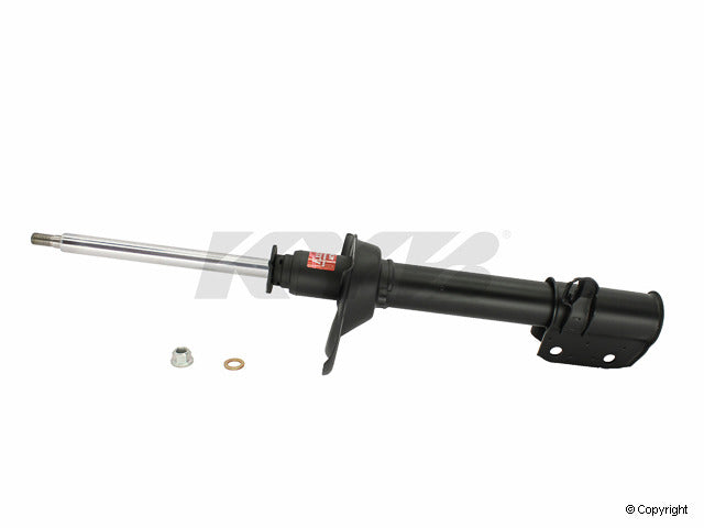 Top View of Rear Left Suspension Strut KYB 334192