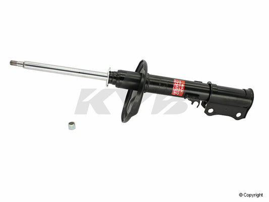 Top View of Rear Left Suspension Strut KYB 334341