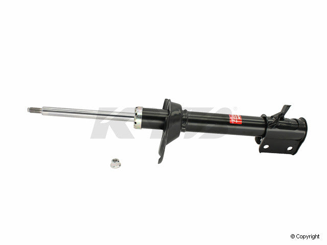 Top View of Rear Left Suspension Strut KYB 334345