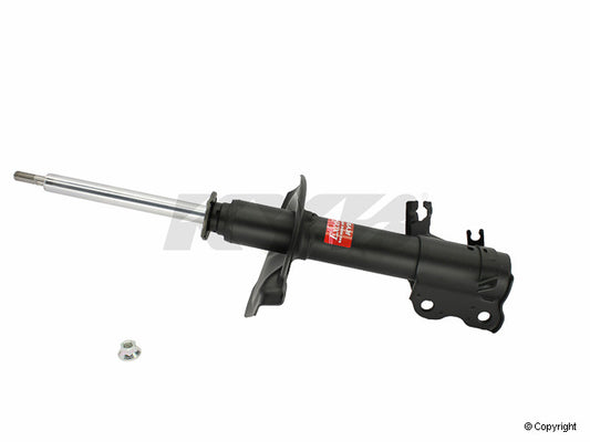 Top View of Front Left Suspension Strut KYB 334367