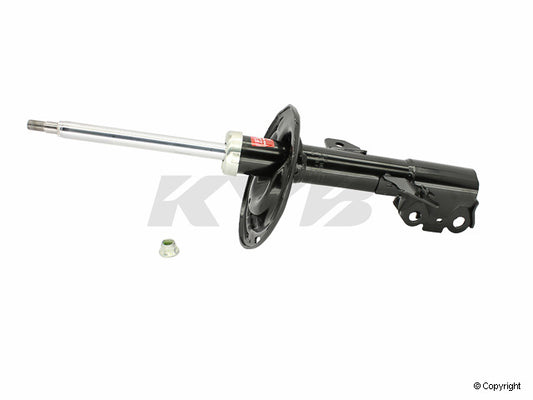 Top View of Front Right Suspension Strut KYB 334386