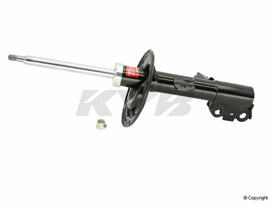 Top View of Front Left Suspension Strut KYB 334387