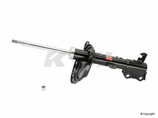 Top View of Rear Left Suspension Strut KYB 334395