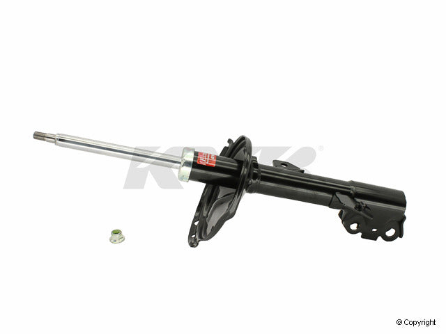 Top View of Front Right Suspension Strut KYB 334399