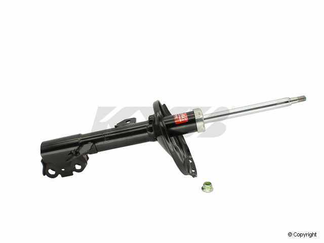 Top View of Front Left Suspension Strut KYB 334400