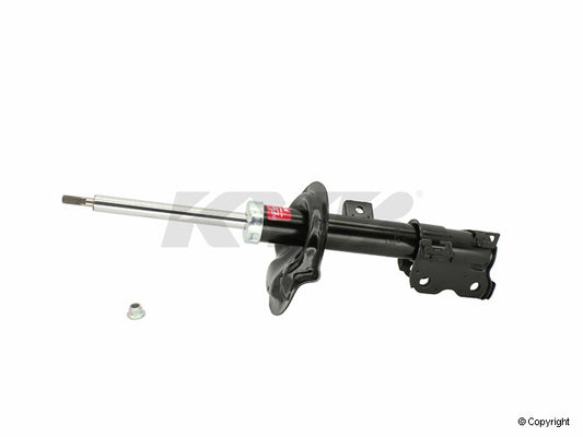 Top View of Front Right Suspension Strut KYB 334454