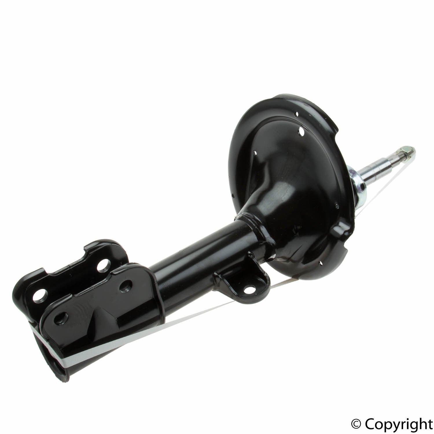 Top View of Front Left Suspension Strut KYB 334507