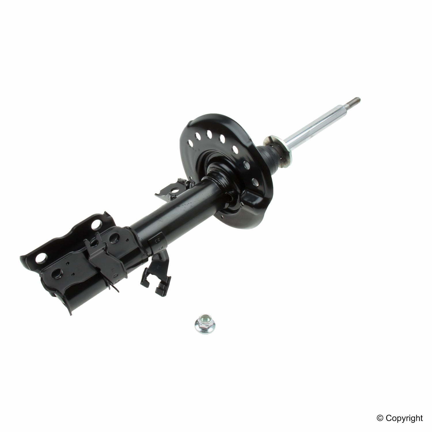 Top View of Front Left Suspension Strut KYB 339197