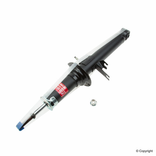 Top View of Front Right Suspension Strut KYB 340091