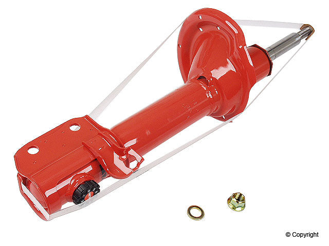 Top View of Rear Left Suspension Strut KYB 733011