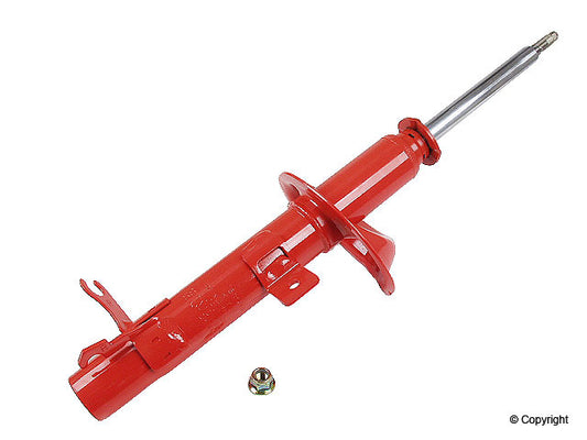 Top View of Front Right Suspension Strut KYB 733036