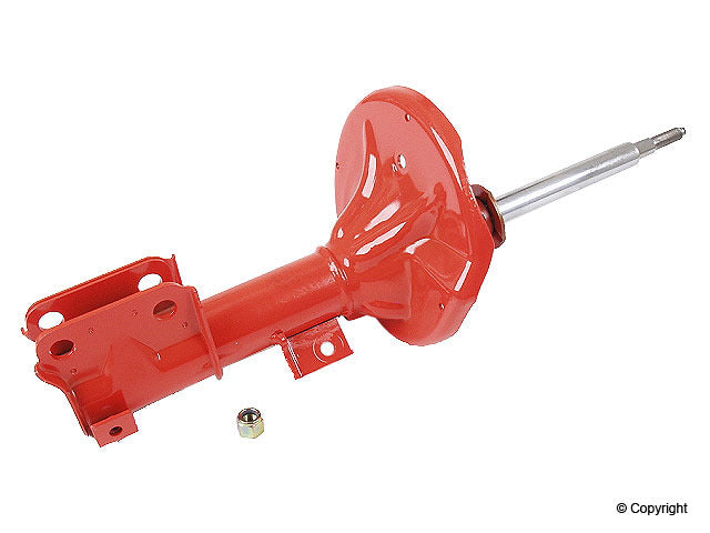 Top View of Front Left Suspension Strut KYB 734020