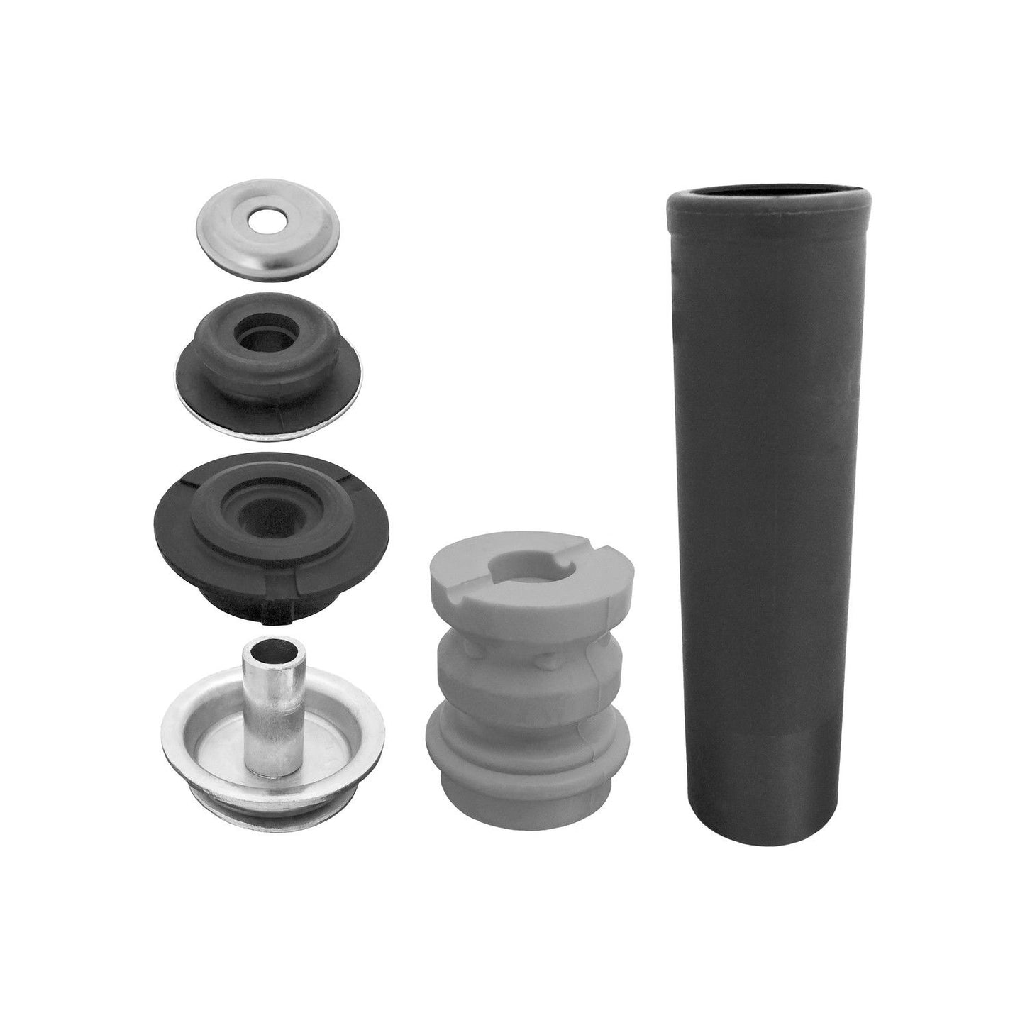 Front View of Rear Upper Suspension Shock Mounting Kit KYB SM5840