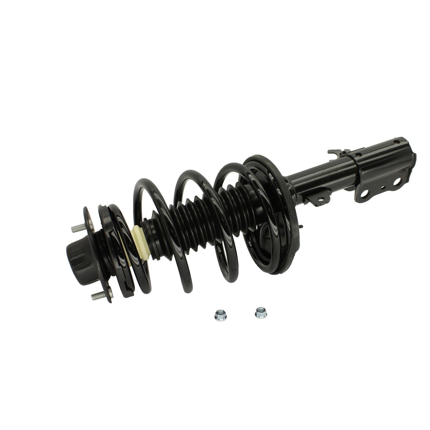 Angle View of Front Left Suspension Strut and Coil Spring Assembly KYB SR4030