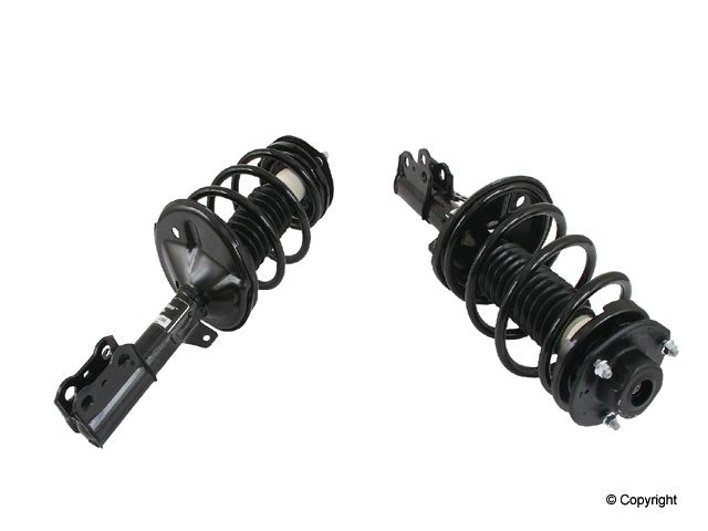 Top View of Front Left Suspension Strut and Coil Spring Assembly KYB SR4030