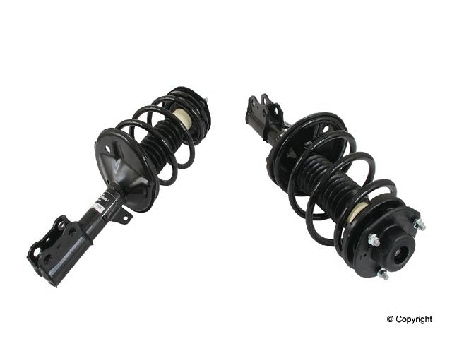 Top View of Front Left Suspension Strut and Coil Spring Assembly KYB SR4032