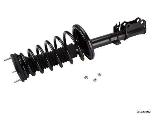 Top View of Rear Right Suspension Strut and Coil Spring Assembly KYB SR4035