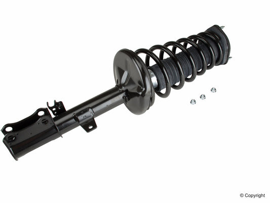 Top View of Rear Left Suspension Strut and Coil Spring Assembly KYB SR4036