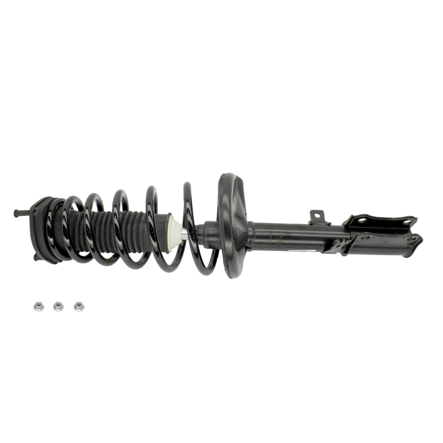 Front View of Rear Left Suspension Strut and Coil Spring Assembly KYB SR4059