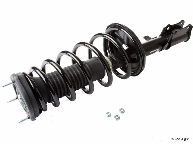 Top View of Rear Left Suspension Strut and Coil Spring Assembly KYB SR4059