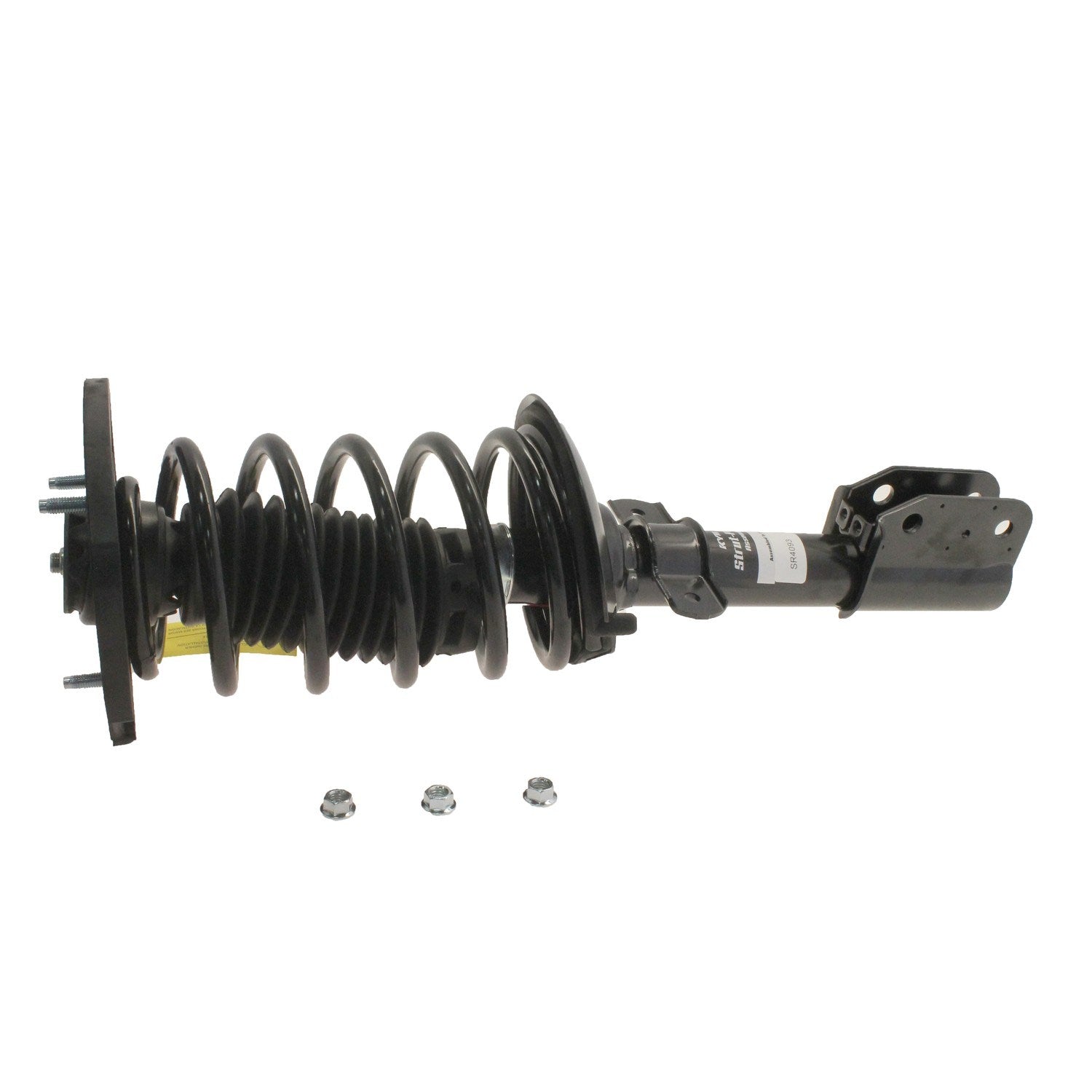 Front View of Rear Left Suspension Strut and Coil Spring Assembly KYB SR4093