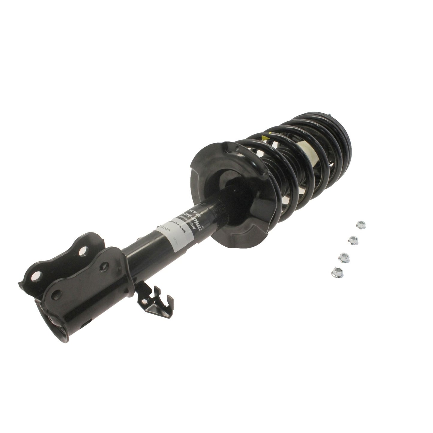 Angle View of Front Right Suspension Strut and Coil Spring Assembly KYB SR4100