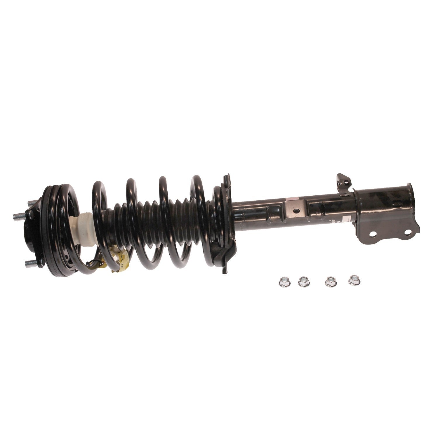 Angle View of Front Left Suspension Strut and Coil Spring Assembly KYB SR4106