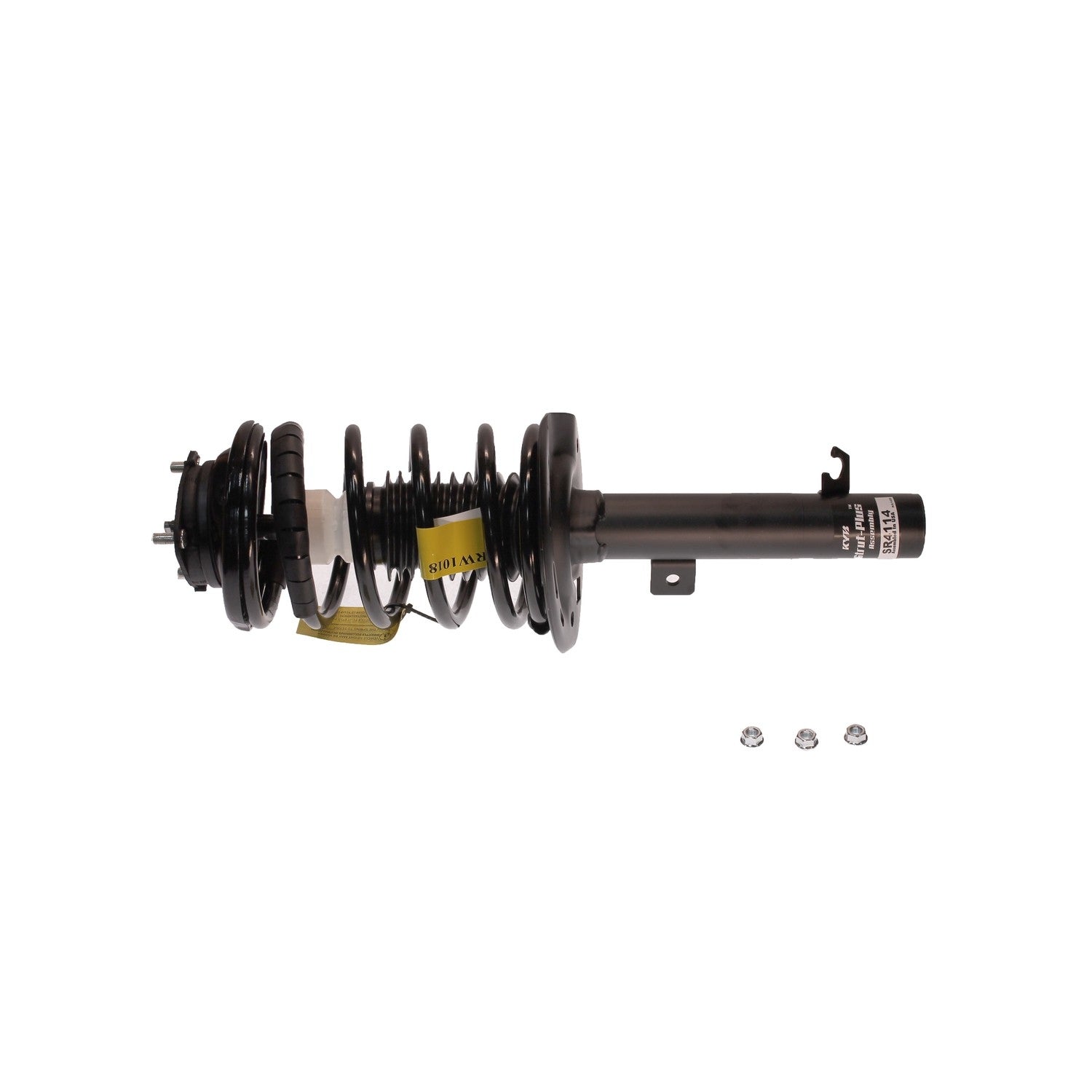 Left View of Front Right Suspension Strut and Coil Spring Assembly KYB SR4114