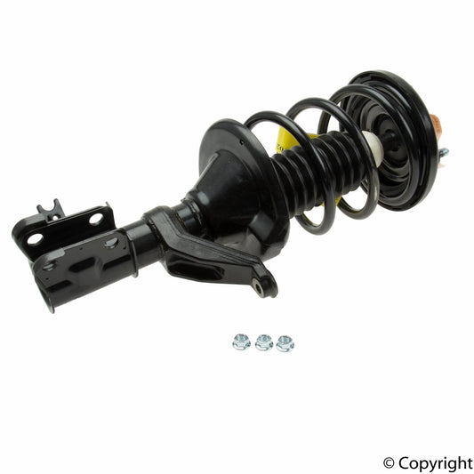 Top View of Front Left Suspension Strut and Coil Spring Assembly KYB SR4129