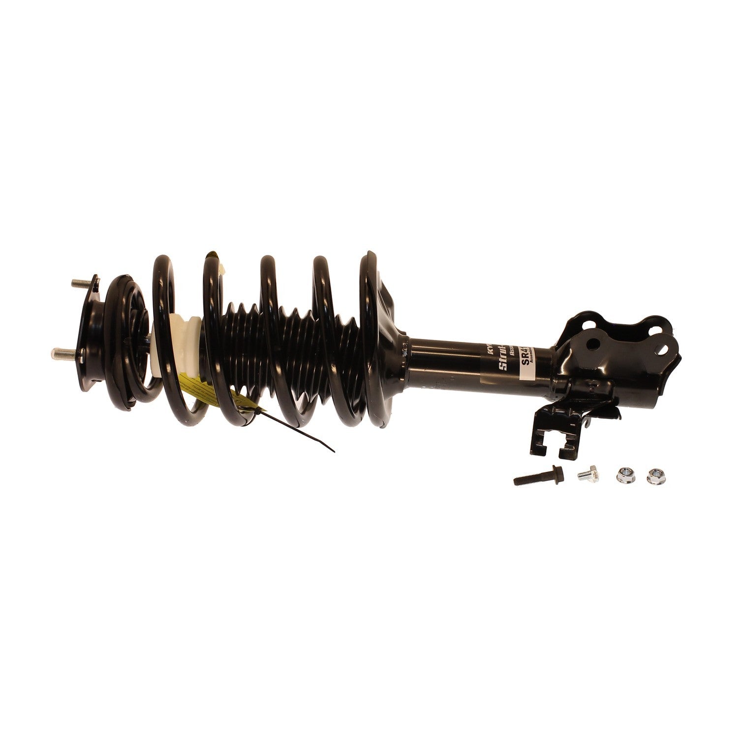 Angle View of Front Left Suspension Strut and Coil Spring Assembly KYB SR4157