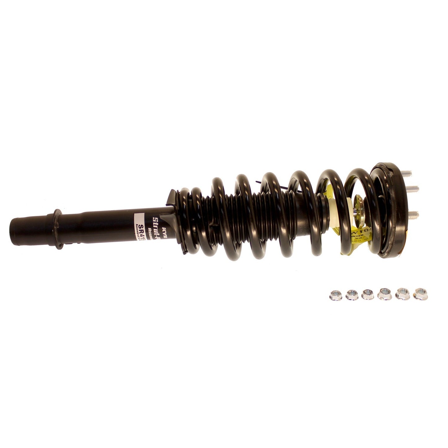 Front View of Front Left Suspension Strut and Coil Spring Assembly KYB SR4190