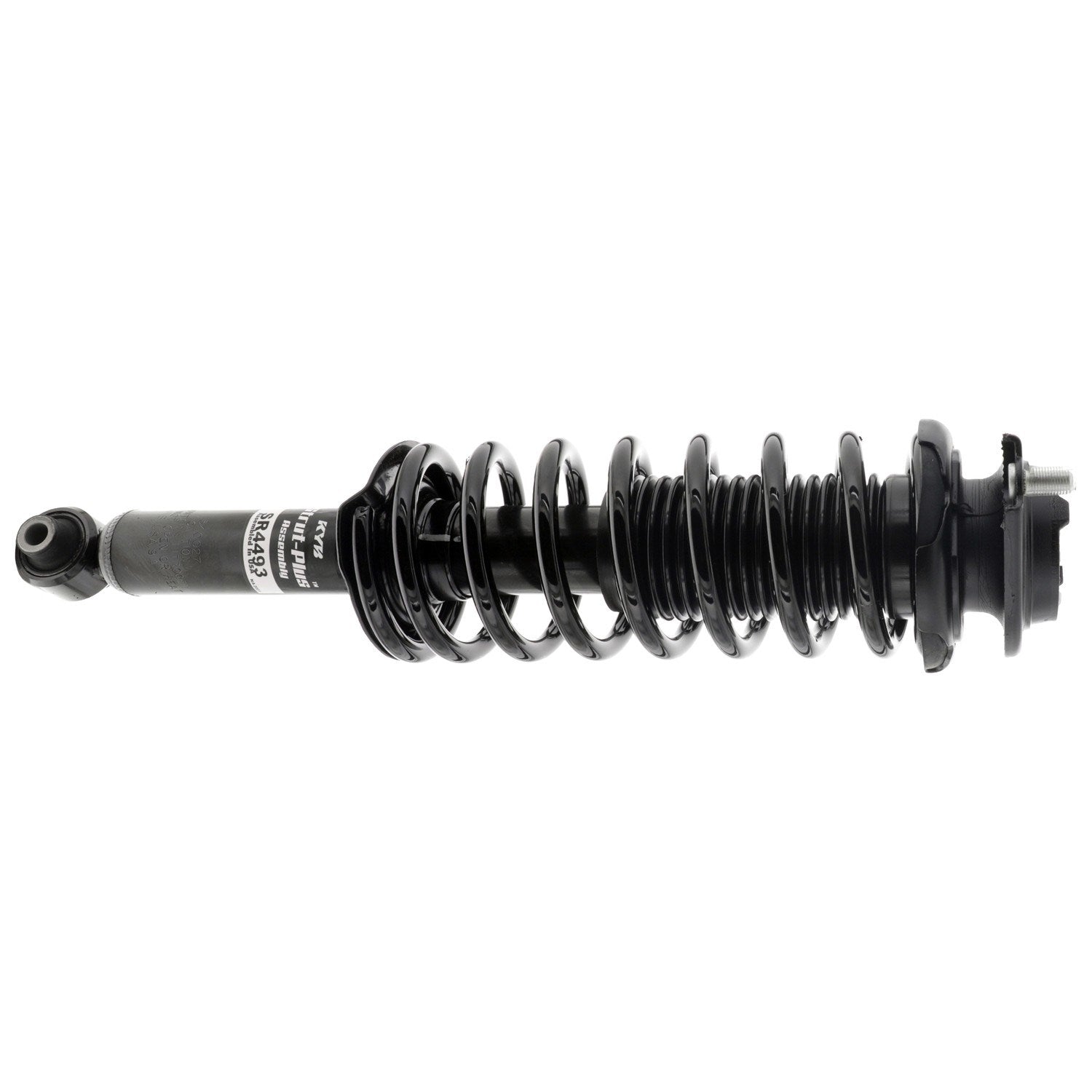 Front View of Rear Suspension Strut and Coil Spring Assembly KYB SR4493