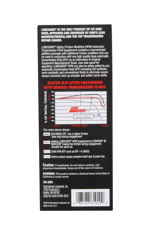 Back View of Transmission Fluid Additive LUBEGARD 61910