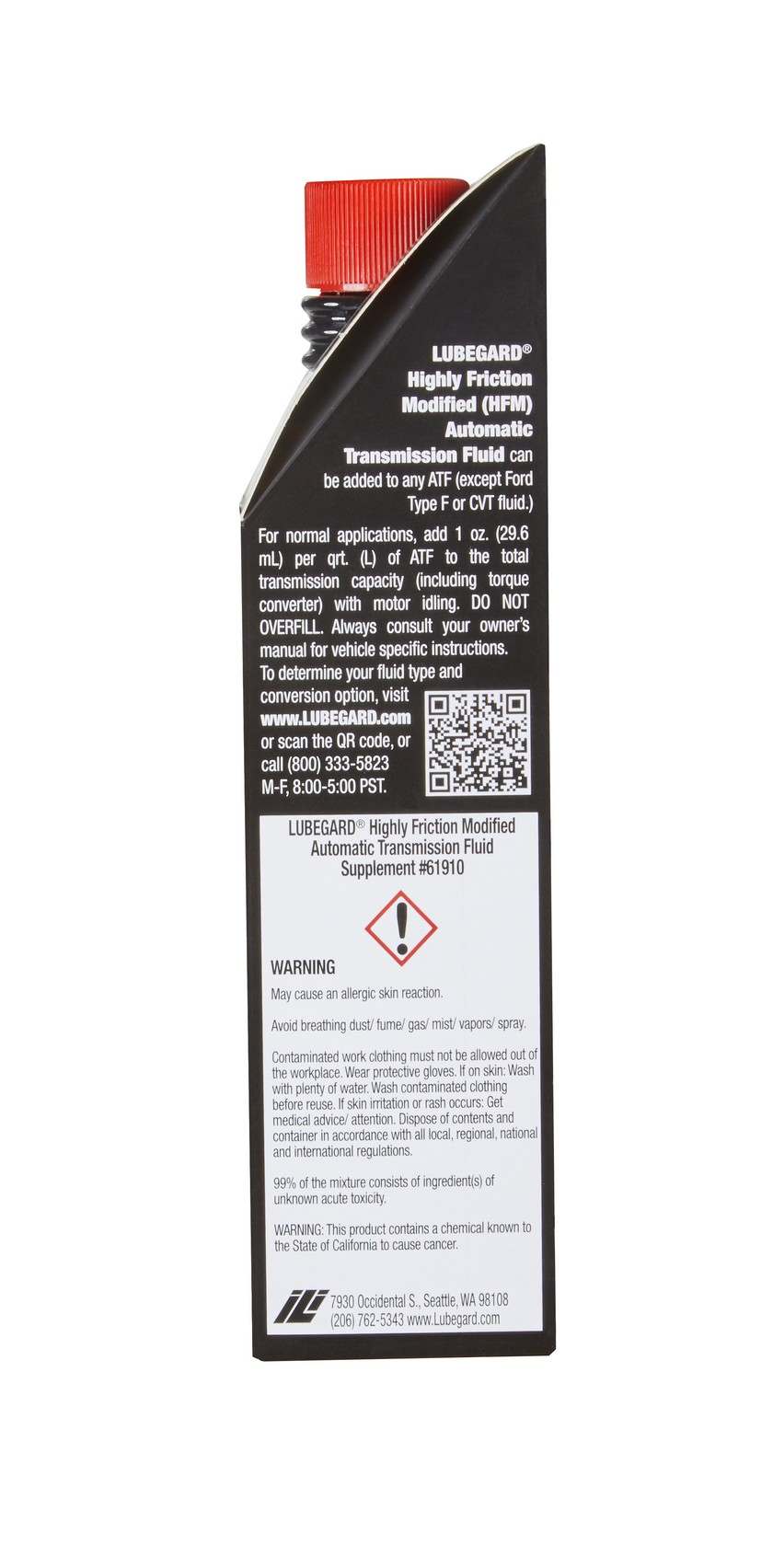 Right View of Transmission Fluid Additive LUBEGARD 61910