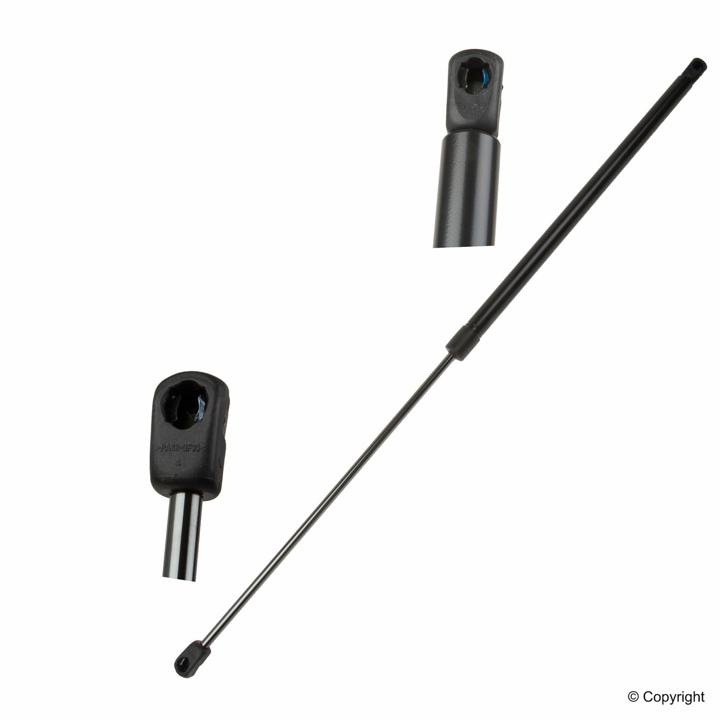 Top View of Hood Lift Support LESJOFORS 8095004