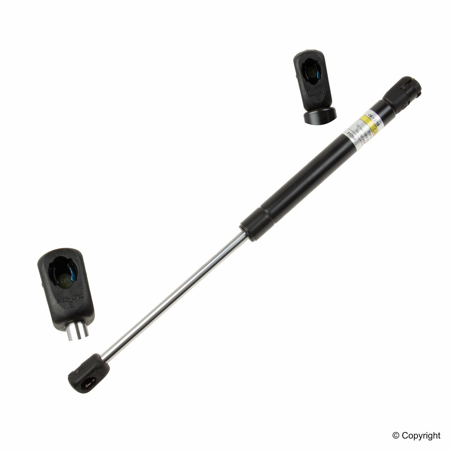 Top View of Trunk Lid Lift Support LESJOFORS 8104244