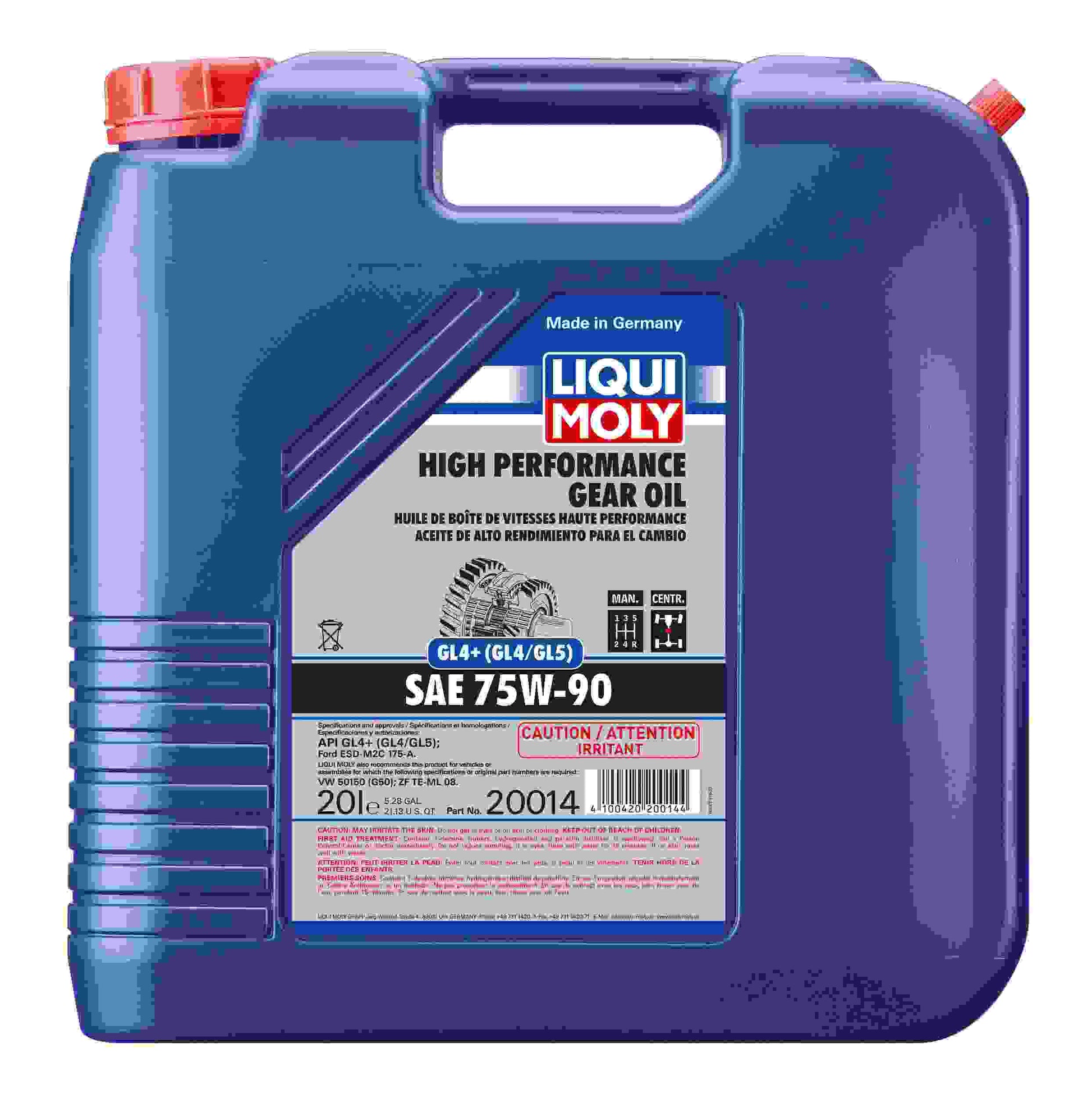 Front View of Transfer Case Fluid LIQUI MOLY 20014