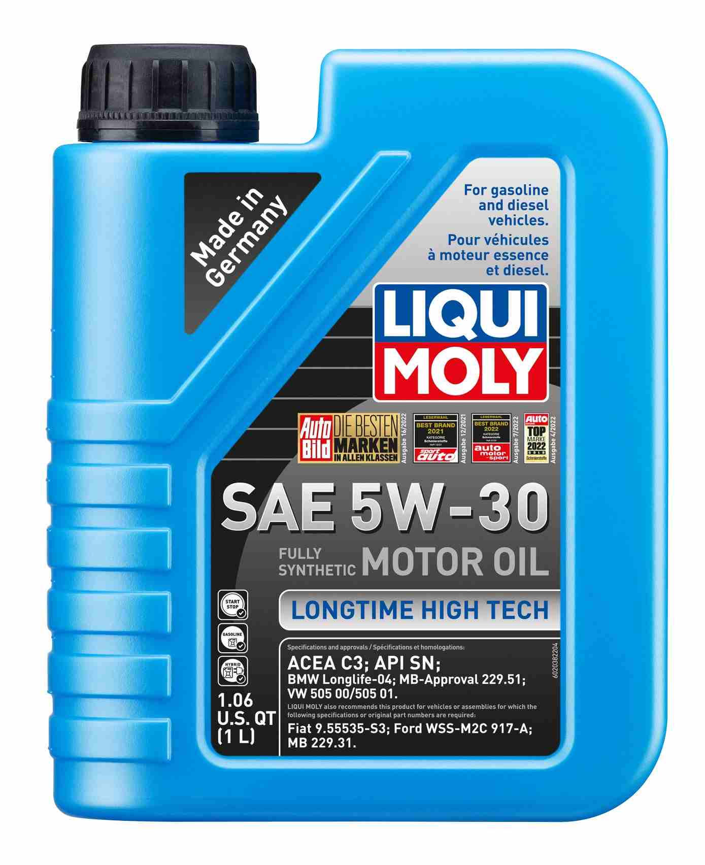 Front View of Engine Oil LIQUI MOLY 2038