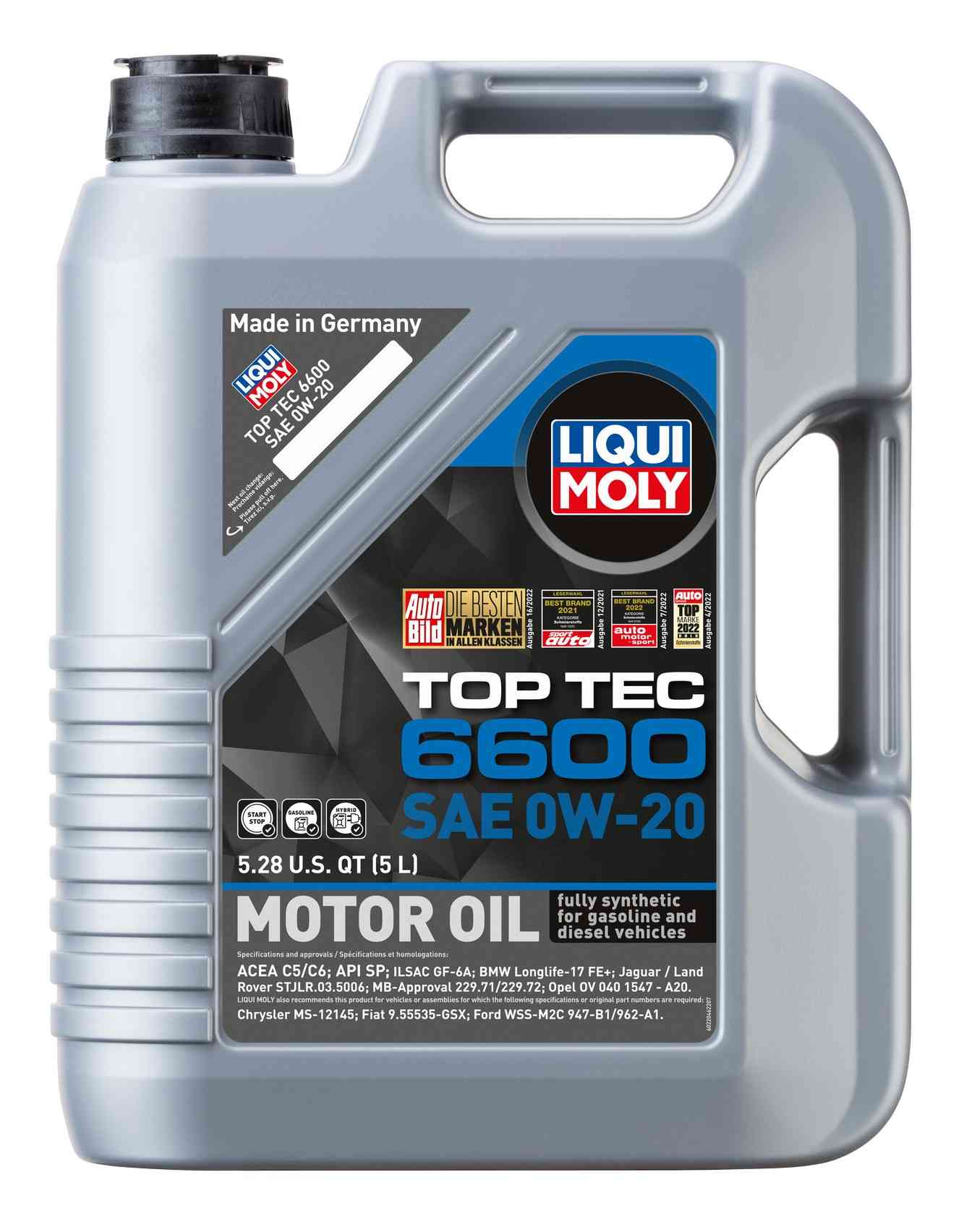 Front View of Engine Oil LIQUI MOLY 22046