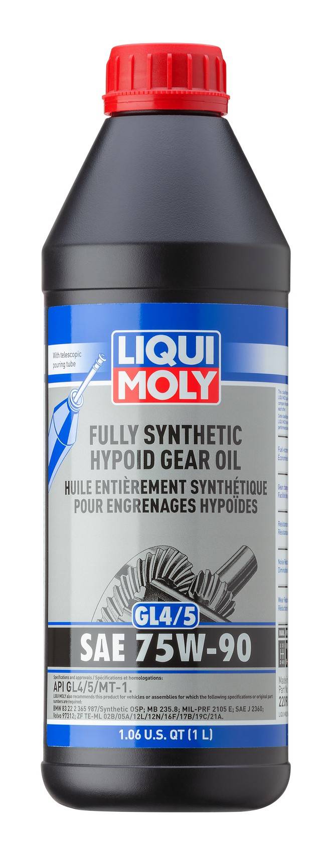 Front View of Transfer Case Fluid LIQUI MOLY 22090